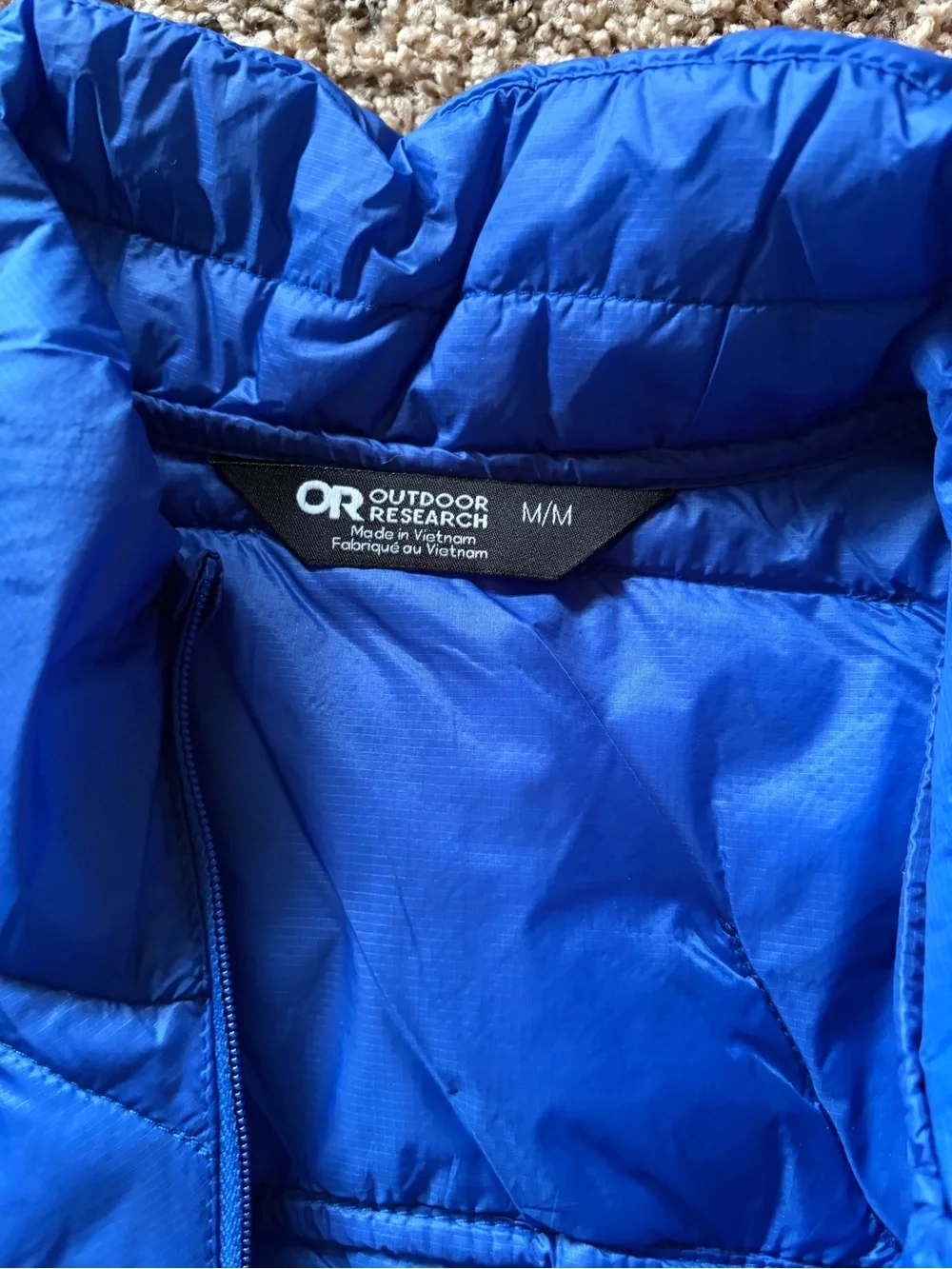 Outdoor Research Kids Bright Blue Quilted Insulated Vest